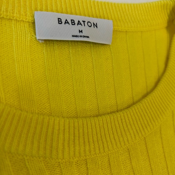 NWT Babaton Royal Yellow Nathaniel Sweater Size M - Picture 5 of 7